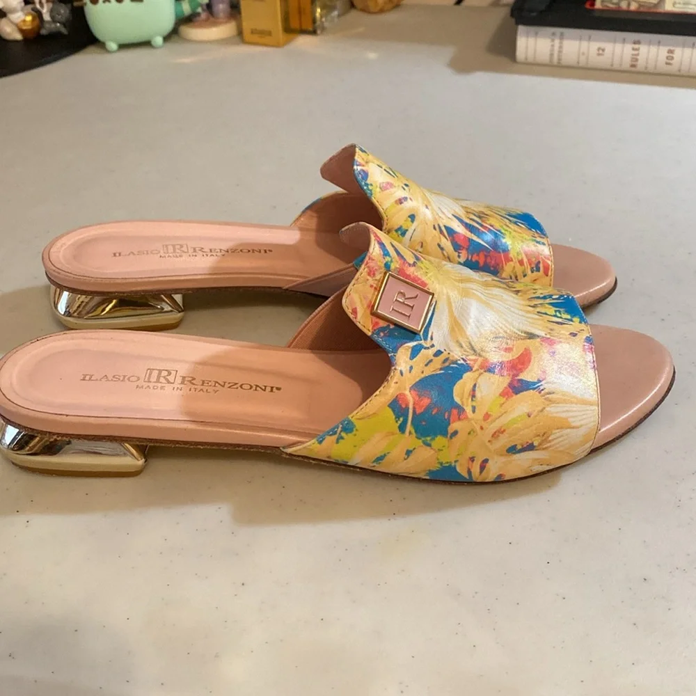 Sandals Renzoni, 100% Leather, size 10
